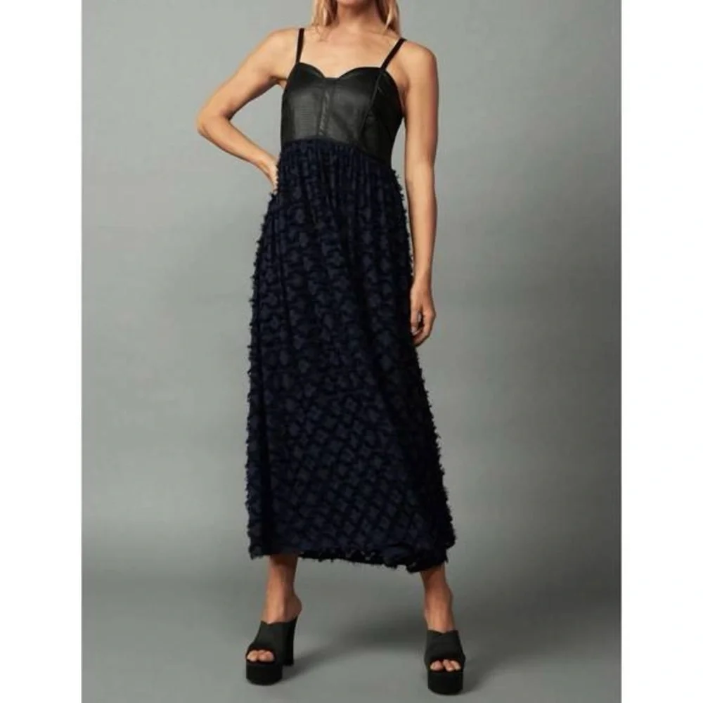 Current Air SLEEVLESS DRESS TEXTURED MAXI DRESS Size XS - Picture 8 of 8
